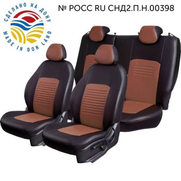 Чехлы Экокожа Турин Классик на Great Wall Safe (SUV G-5) 50/50